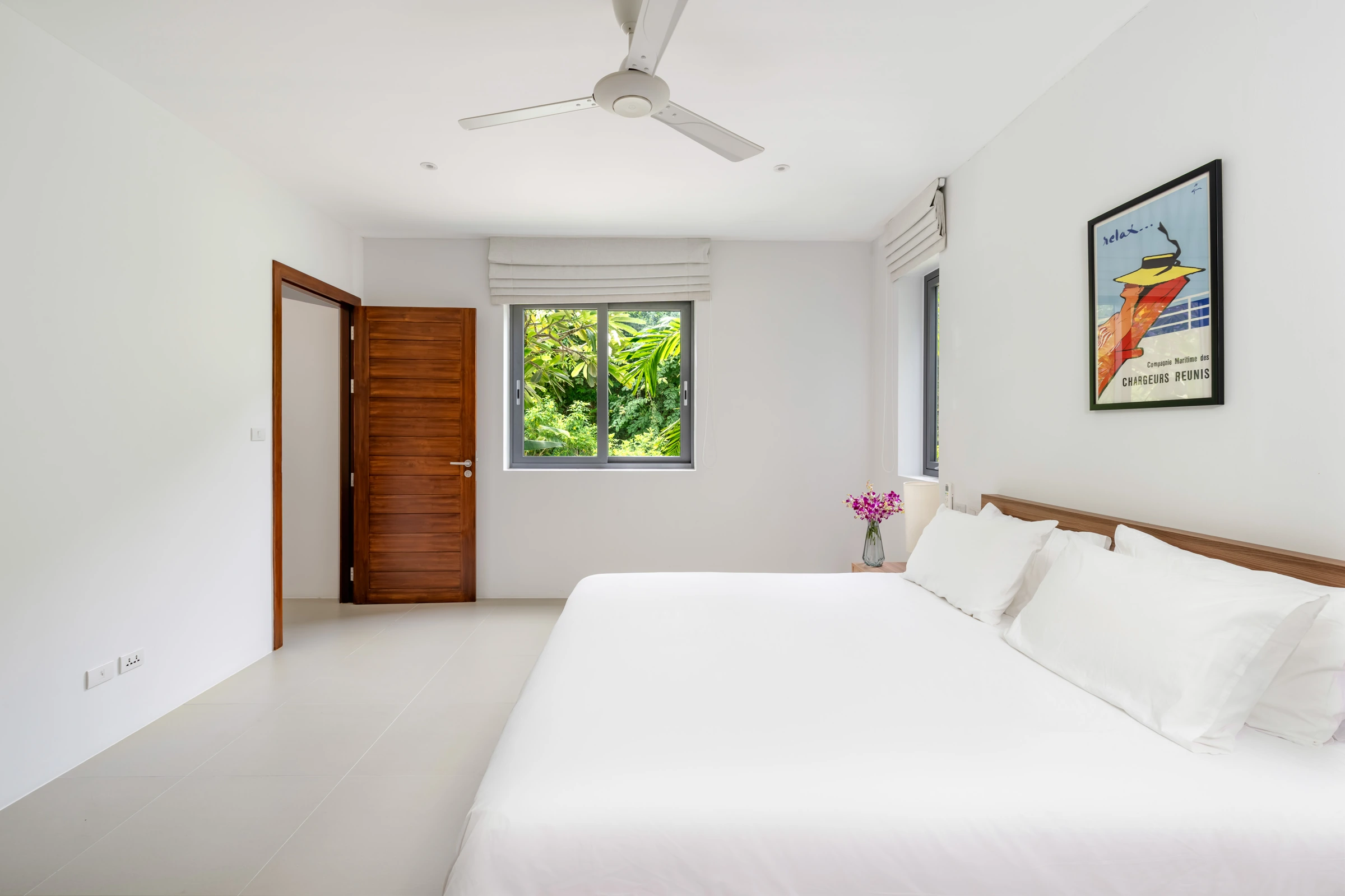 The separate apartment bedroom